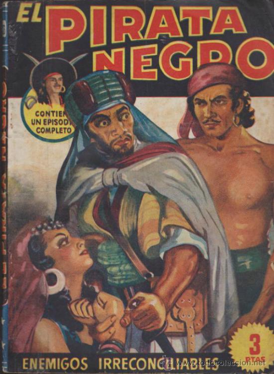 C&oacute;mics: El Pirata Negro n&ordm;  26. Bruguera  194?. - Foto 1
