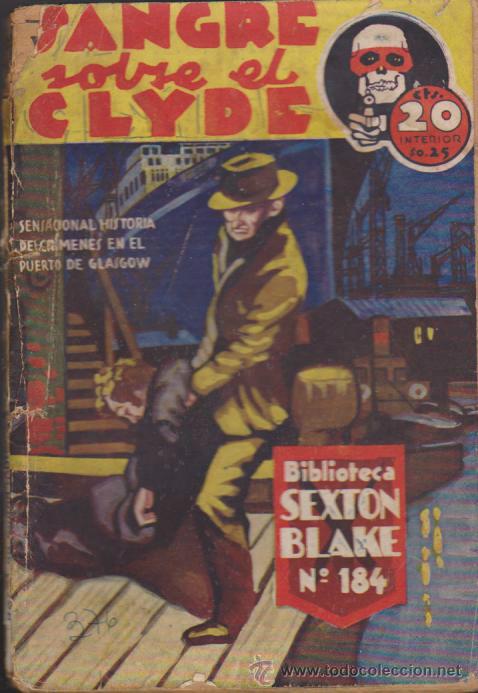 C&oacute;mics: Biblioteca Sexton Blake n&ordm;  184.  Sangre sobre el Clyde. Tor  1933. - Foto 1