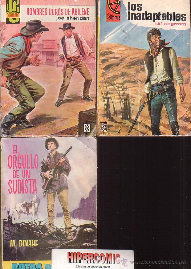 Comics : BOLSILIBROS OESTE, LOTE DE 3 EJEMPLARES - NOVELAS DEL OESTE A&Ntilde;OS 60 -VER TITULOS EN foto
