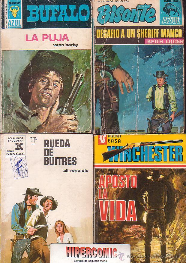 Comics : BOLSILIBROS OESTE, LOTE DE 4 EJEMPLARES - NOVELAS DEL OESTE A&Ntilde;OS 70 -VER TITULOS EN foto