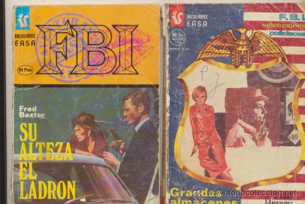 C&oacute;mics: F B I . Lote de 2 Novelas, N&ordm;  344 y 441. Easa. - Foto 1