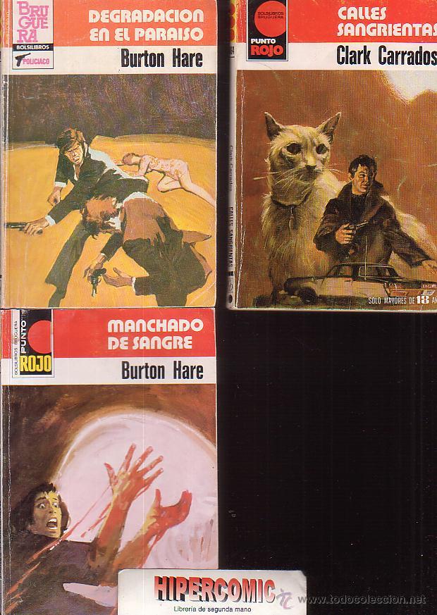 Fumetti: BOLSILIBROS POLICIACO, PUNTO ROJO N&ordm; 867,1064,1113, - edita : BRUGUERA A&Ntilde;OS 80