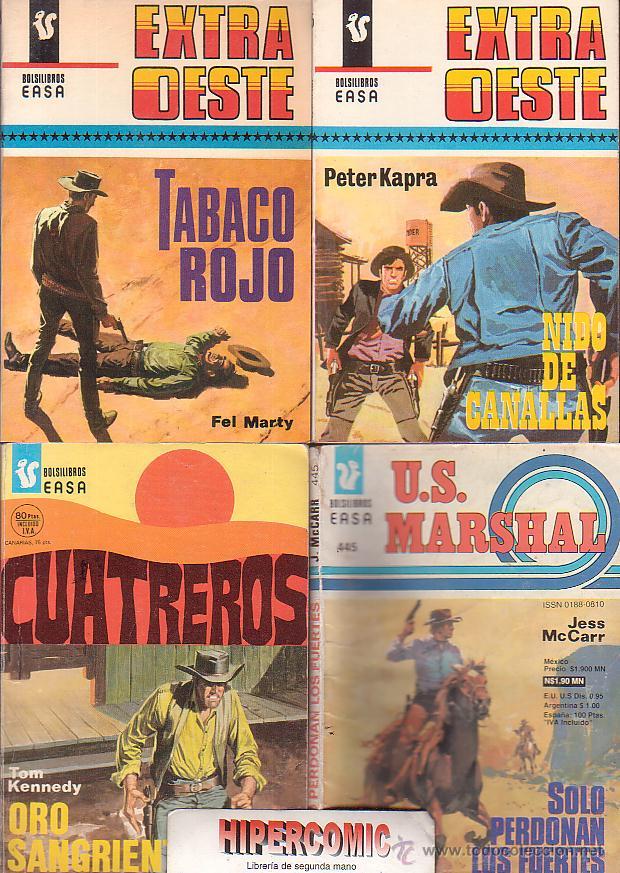 C&oacute;mics: BOLSILIBROS OESTE, LOTE 4 EJEMPLARES - Edita : EDICIONES EASA - Foto 1