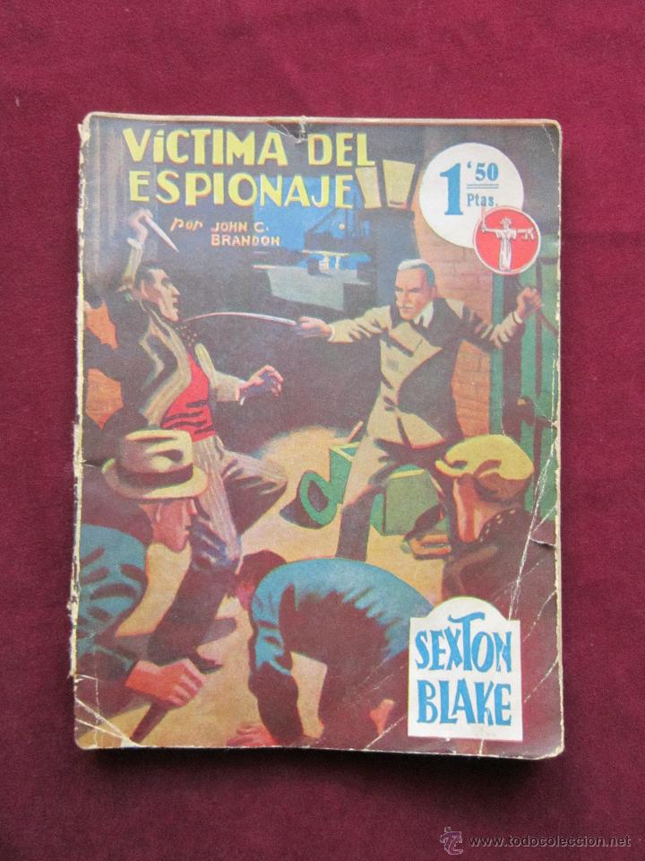 C&oacute;mics: BIBLIOTECA SEXTON BLAKE. N&ordm;  30?. Victima del Espionaje. John C. Brandon. EDICIONES HYMSA - Foto 1