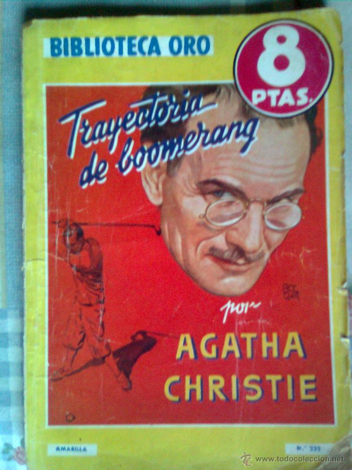 C&oacute;mics: BIBLIOTECA ORO- N&ordm; 232 -1948-TRAYECTORIA DE BOOMERANG-CL&Aacute;SICO DE AGATHA CHRISTIE-DIFICIL-LEAN-3025