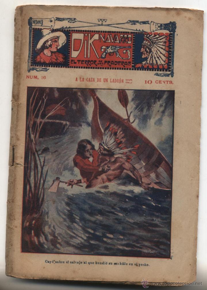 C&oacute;mics: Dick Navarro El Terror de las Praderas. n&ordm;  16.  Editorial Progreso  191?. - Foto 1