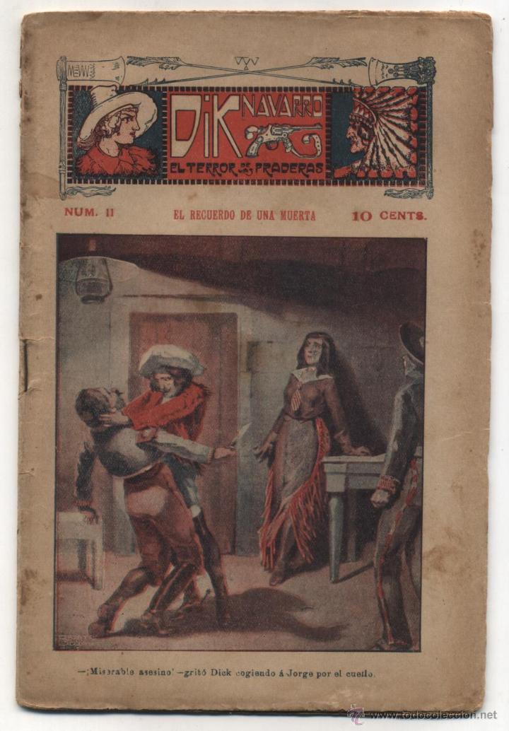C&oacute;mics: Dick Navarro El Terror de las Praderas. n&ordm;  11.  Editorial Progreso  191?. - Foto 1