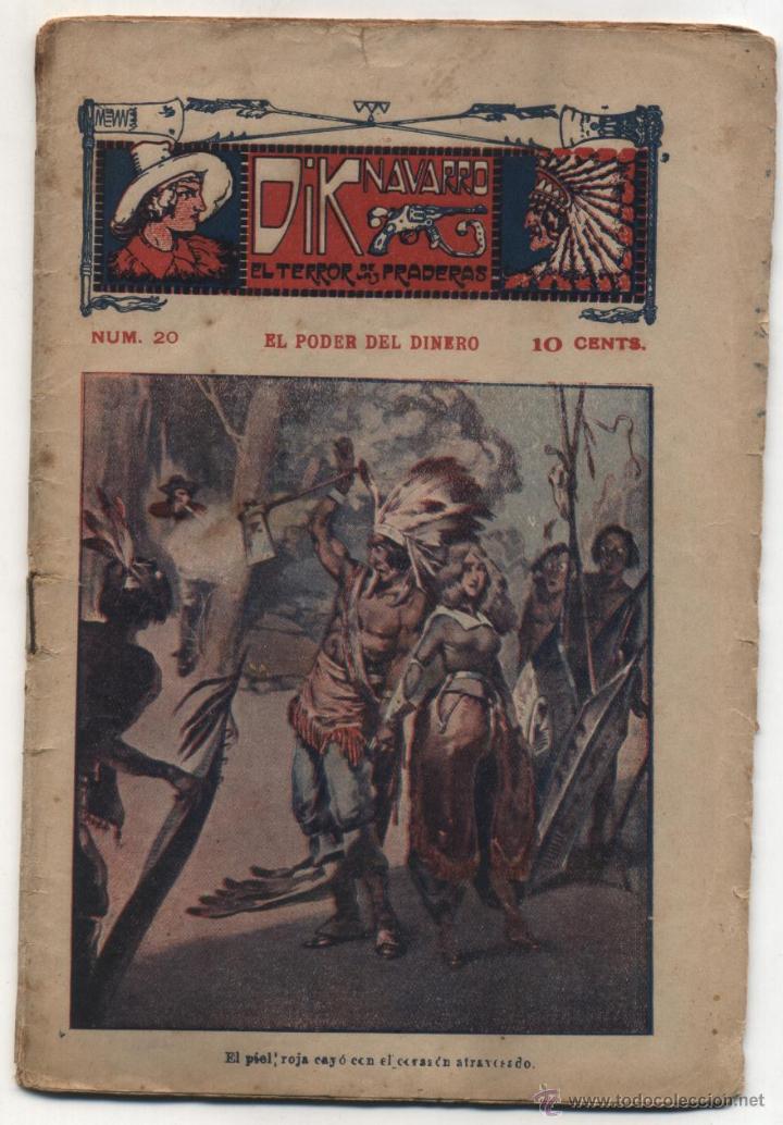 C&oacute;mics: Dick Navarro El Terror de las Praderas. n&ordm;  20.  Editorial Progreso  191?. - Foto 1