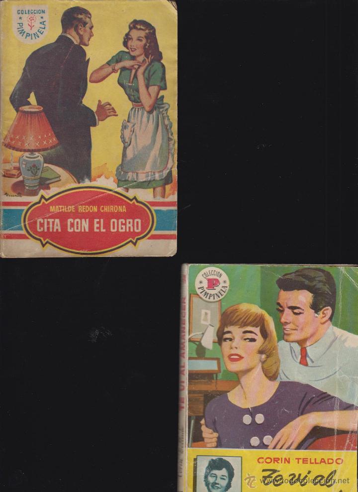 Fumetti: COLECCION PINPINELA N&ordm; 124 Y 724 NOVELAS ROMANTICAS - ED. BRUGUERA 1949 - 1960