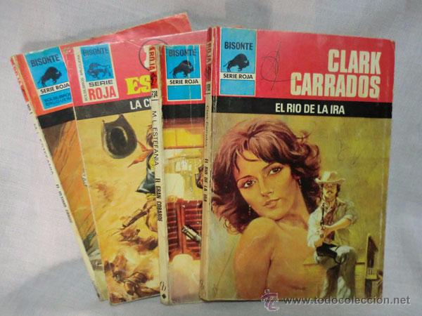 C&oacute;mics: 4 FASCICULOS COLECCI&Oacute;N BISONTE SERIE ROJA BOLSILIBROS BRUGUERA 1977-80-81-82