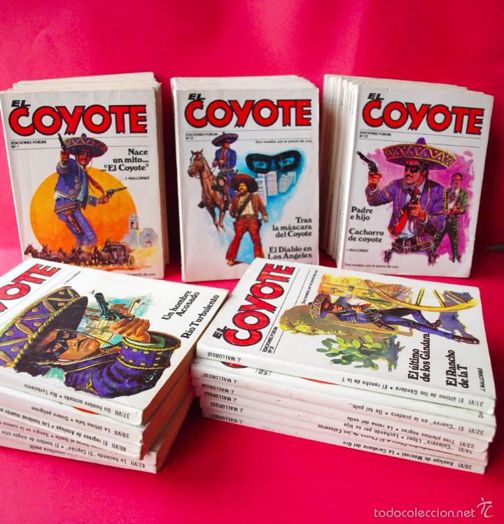 C&oacute;mics: 42 LIBROS DE EL COYOTE - J. MALLORQU&Iacute; - EDICIONES FORUM - Foto 1