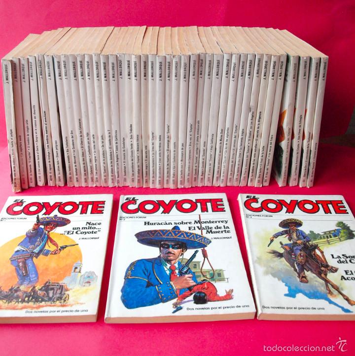 C&oacute;mics: 42 LIBROS DE EL COYOTE - J. MALLORQU&Iacute; - EDICIONES FORUM - Foto 2