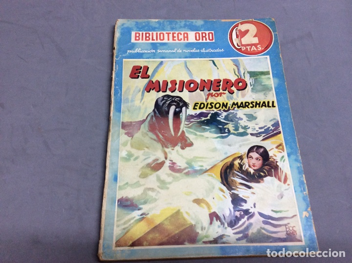 C&oacute;mics: BIBLIOTECA ORO , EL MISIONERO / EDISON MARSHALL. -EDI MOLINO - Foto 1
