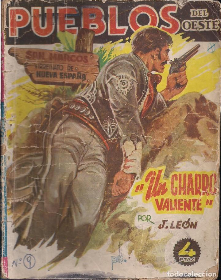 C&oacute;mics: PUEBLOS DEL OESTE N&ordm; 9 UN CHARRO VALIENTE J. LE&Oacute;N Ed.CLIPER - Foto 1
