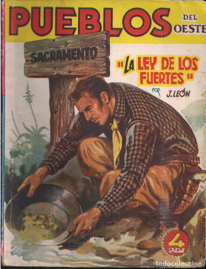 C&oacute;mics: PUEBLOS DEL OESTE N&ordm; 10 LA LEY DE LOS FUERTES J. LE&Oacute;N Ed.CLIPER - Foto 1
