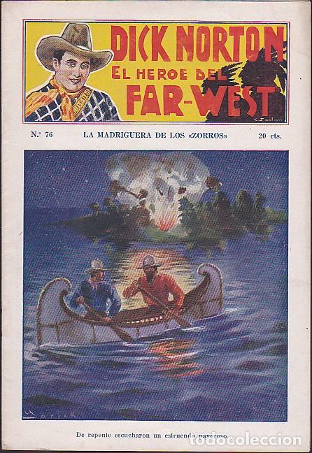 C&oacute;mics: NOVELA FOLLETIN DICK NORTON EL HEROE DEL FAR-WEST N&ordm; 76 EDITORIAL VECCHI - Foto 1
