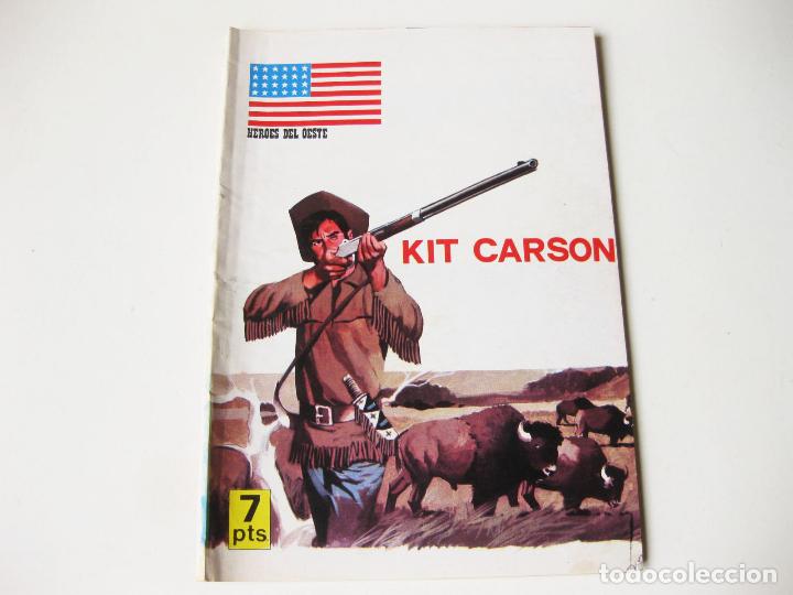 C&oacute;mics: COMIC DE LA SERIE HEROES DEL OESTE DE KIT KARSON - EDITORIAL VILMAR 1971 - BUEN ESTADO - Foto 1