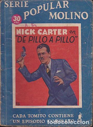 C&oacute;mics: NOVELA COLECCION SERIE POPULAR MOLINO NICK CARTER - Foto 1