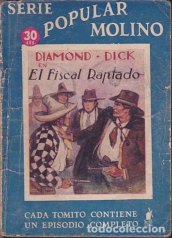 C&oacute;mics: NOVELA COLECCION SERIE POPULAR MOLINO DIAMOND DICK - Foto 1