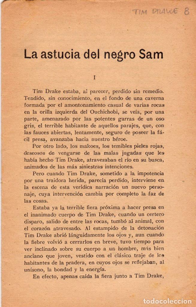 C&oacute;mics: Tim Drake, el h&eacute;roe del Far-West. A&ntilde;o 1925. N&uacute;mero 8: La astucia del negro Sam - Foto 1
