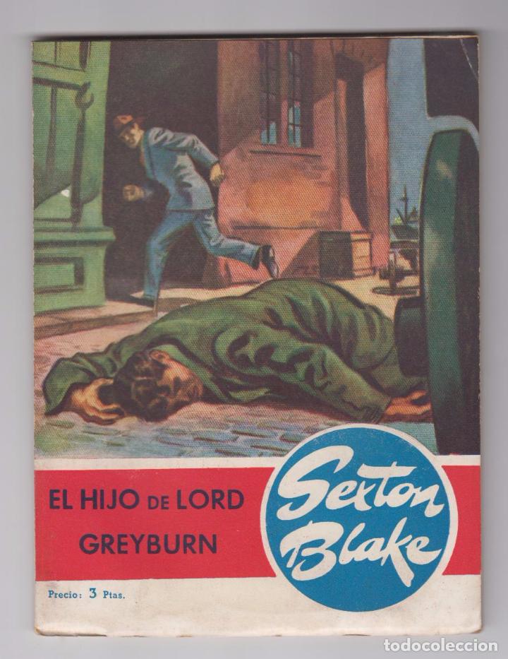 C&oacute;mics: Sexton Blake n&ordm;  5. El Hijo de Lord Greyburn. Ediciones Hymsa  194? - Foto 1