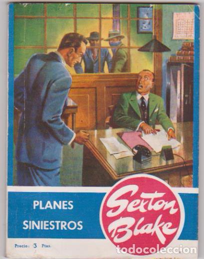 C&oacute;mics: Biblioteca Sexton Blake n&ordm; 12. Planes siniestros. Ediciones Hymsa. 194? - Foto 1
