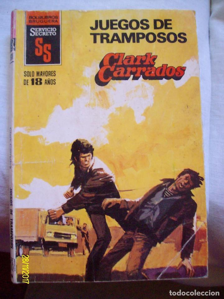 C&oacute;mics: JUEGO DE TRAMPOSOS CLARK BARRADOS BOLSILIBROS SERVICIO SECRETO N&ordm; 1611 BRUGUERA
