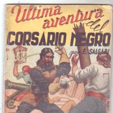 Cómics: DIAMANTE AZUL - ULTIMA AVENTURA DEL CORSARIO NEGRO - EMILIO SALGARI - MARISAL 1942 -. Lote 104737375