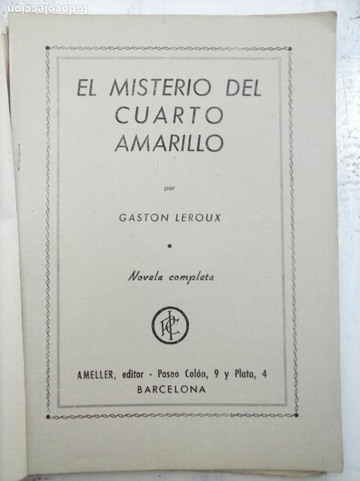 C&oacute;mics: AMELLER NOVELA COMPLETA - EL MISTERIO DEL CUARTO AMARILLO - GASTON LEROUX - - Foto 2