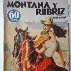 Cómics: LA NOVELA AVENTURA Nº 111 - 1935 HYMSA - MONTANA Y RUBRITZ - EVAN EVANS