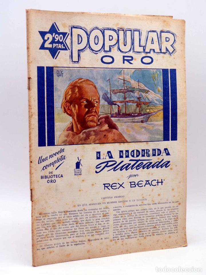 C&oacute;mics: POPULAR ORO 7. LA HORDA PLATEADA (Rex Beach) Molino, 1951 - Foto 1