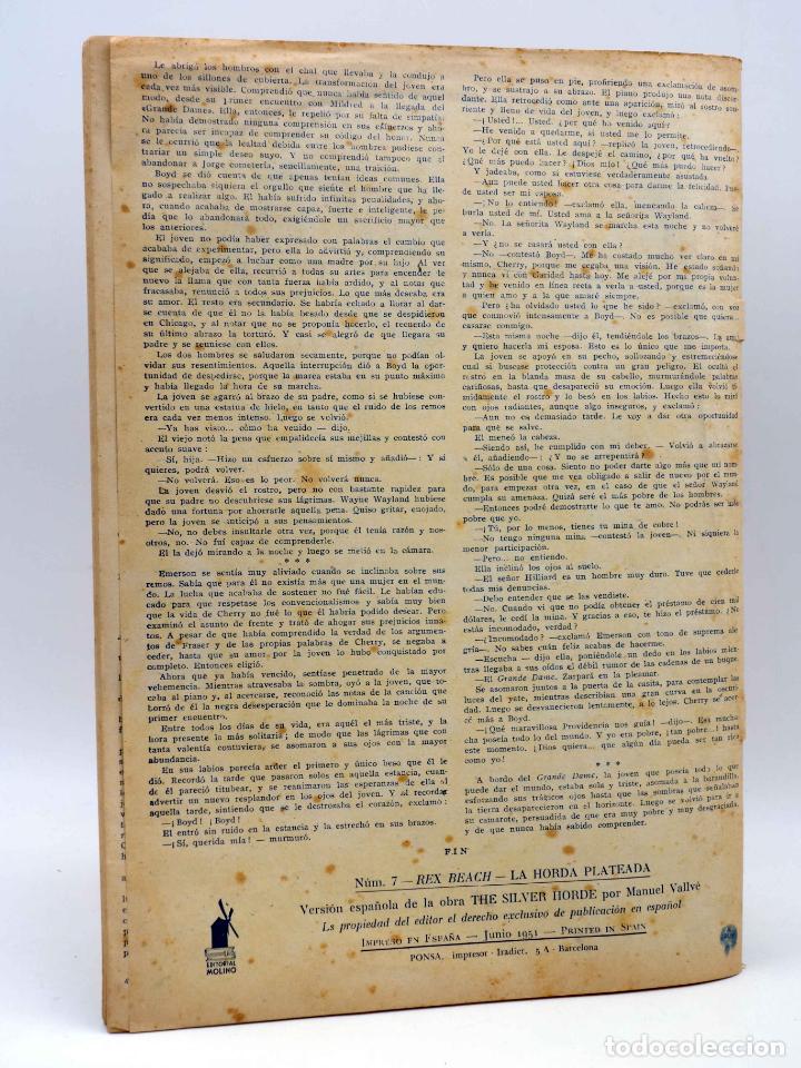 C&oacute;mics: POPULAR ORO 7. LA HORDA PLATEADA (Rex Beach) Molino, 1951 - Foto 2