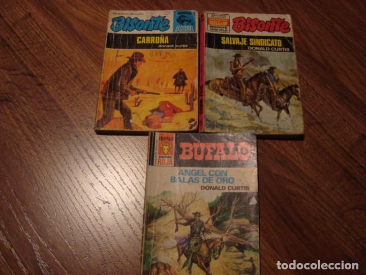 C&oacute;mics: lote tres novelas oeste donald curtis - Foto 1