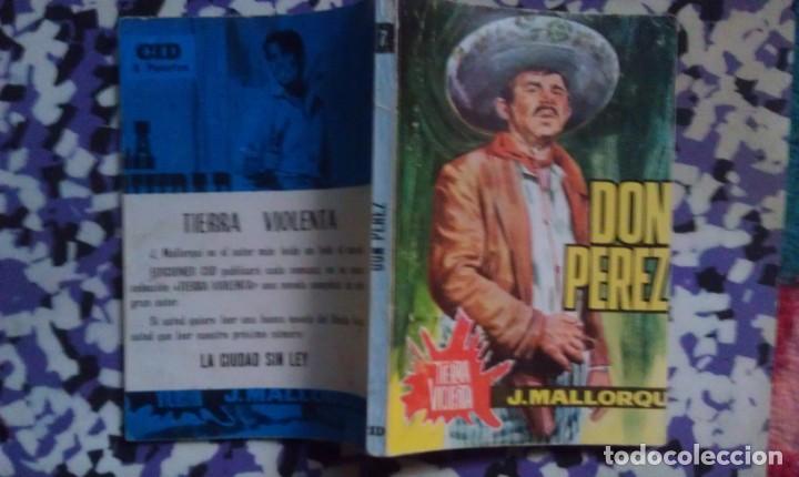 C&oacute;mics: TIERRA VIOLENTA - J. MALLORQUI - DON PEREZ 7 - EDICIONES CID - Foto 1