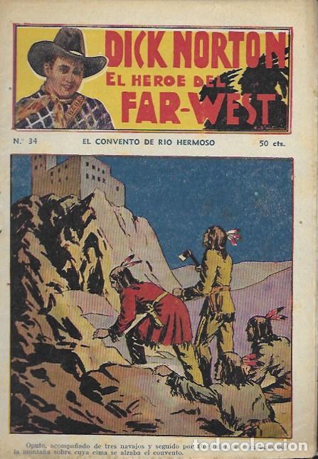 C&oacute;mics: Dick Norton, el h&eacute;roe del Far-West. N&ordm; 34 El convento de R&iacute;o Hermoso. Vecchi - Foto 1