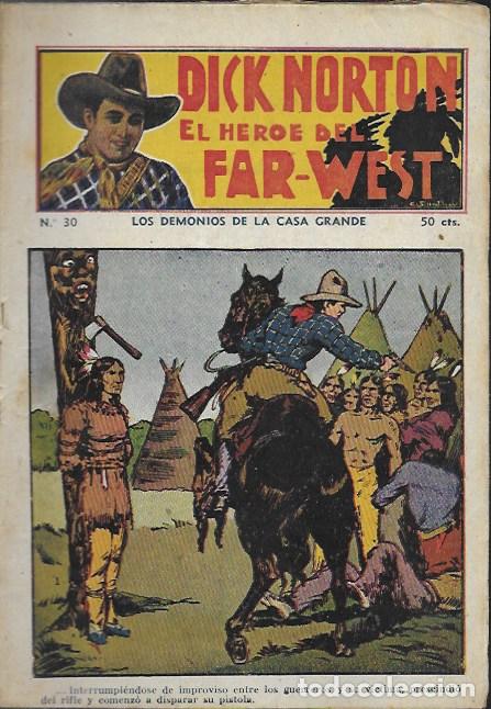 C&oacute;mics: Dick Norton, el h&eacute;roe del Far-West. N&ordm; 30 Los demonios de la casa grande. Vecchi - Foto 1