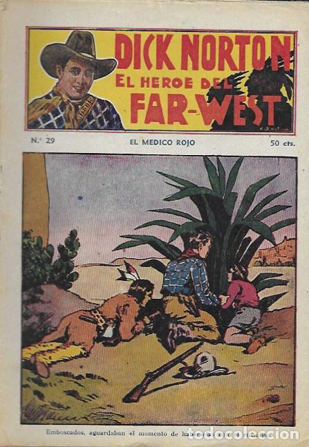 C&oacute;mics: Dick Norton, el h&eacute;roe del Far-West. N&ordm; 29 El m&eacute;dico rojo. Vecchi - Foto 1