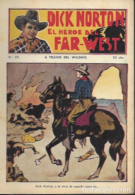 C&oacute;mics: Dick Norton, el h&eacute;roe del Far-West. N&ordm; 24 A trav&eacute;s del Wildnis. Vecchi - Foto 1