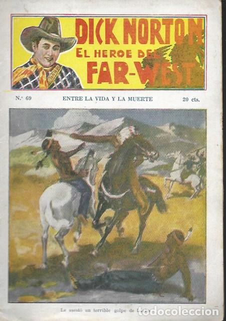 C&oacute;mics: Dick Norton, el h&eacute;roe del Far-West. N&ordm; 69 Entre la vida y la muerte. Vecchi - Foto 1