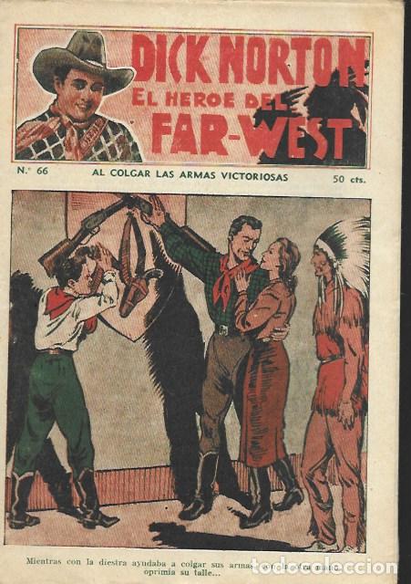 C&oacute;mics: Dick Norton, el h&eacute;roe del Far-West. N&ordm; 66 Al colgar las armas victoriosas. Vecchi - Foto 1