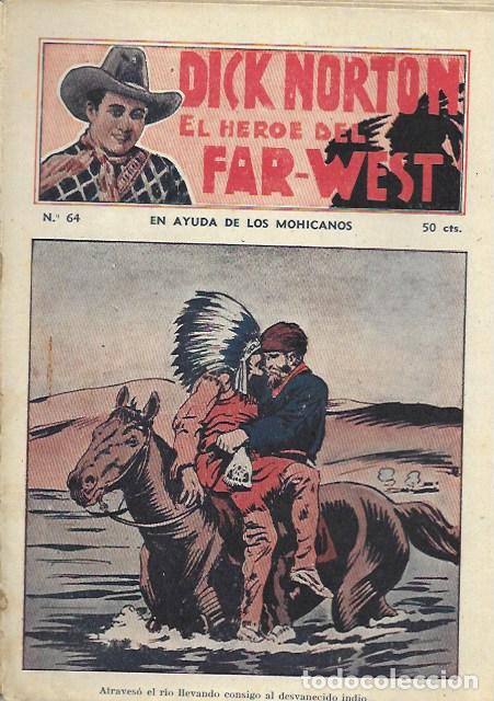C&oacute;mics: Dick Norton, el h&eacute;roe del Far-West. N&ordm; 64 En ayuda de los mohicanos. Vecchi - Foto 1