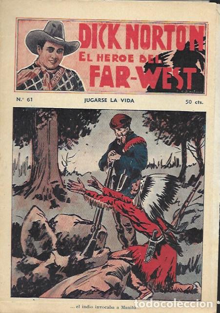 C&oacute;mics: Dick Norton, el h&eacute;roe del Far-West. N&ordm; 61 Jugarse la vida. Vecchi - Foto 1