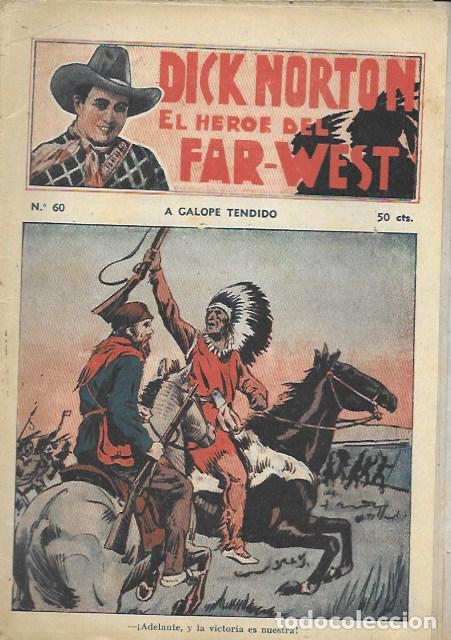 C&oacute;mics: Dick Norton, el h&eacute;roe del Far-West. N&ordm; 60 A galope tendido. Vecchi - Foto 1