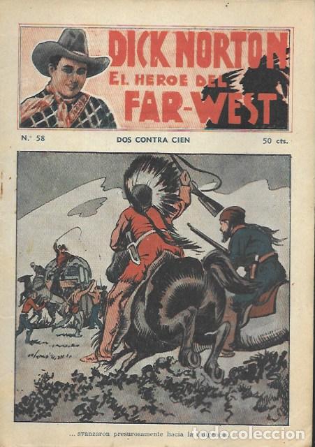 C&oacute;mics: Dick Norton, el h&eacute;roe del Far-West. N&ordm; 58 Dos contra cien. Vecchi - Foto 1