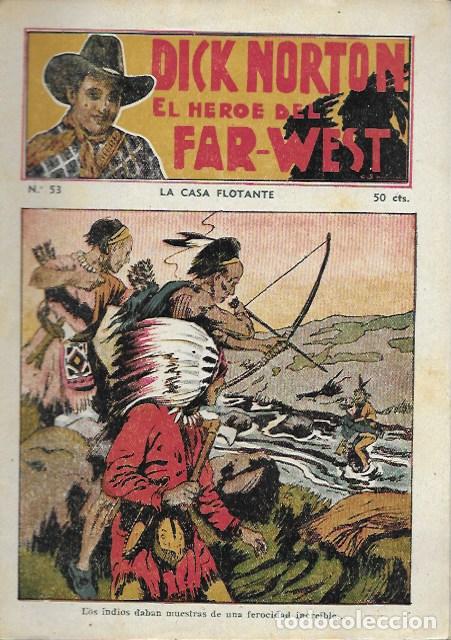 C&oacute;mics: Dick Norton, el h&eacute;roe del Far-West. N&ordm; 53 La casa flotante. Vecchi - Foto 1