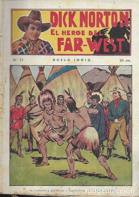 C&oacute;mics: Dick Norton, el h&eacute;roe del Far-West. N&ordm; 51 Duelo indio. Vecchi - Foto 1