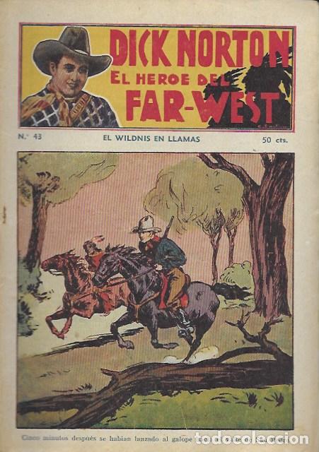 C&oacute;mics: Dick Norton, el h&eacute;roe del Far-West. N&ordm; 43 El Wildnis en llamas. Vecchi - Foto 1