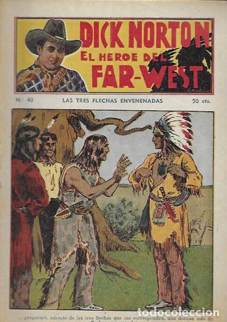 C&oacute;mics: Dick Norton, el h&eacute;roe del Far-West. N&ordm; 40 Las tres flechas envenenadas. Vecchi - Foto 1
