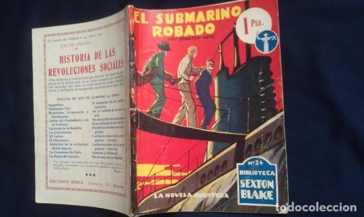 C&oacute;mics: EL SUBMARINO ROBADO - STANTON HOPE - BIBLIOTECA SEXTON BLAKE 24 - Foto 1