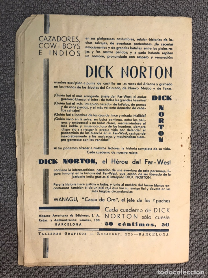 C&oacute;mics: DICK NORTON , El H&eacute;roe del Far West No,60 A Galope Tendido - Foto 3